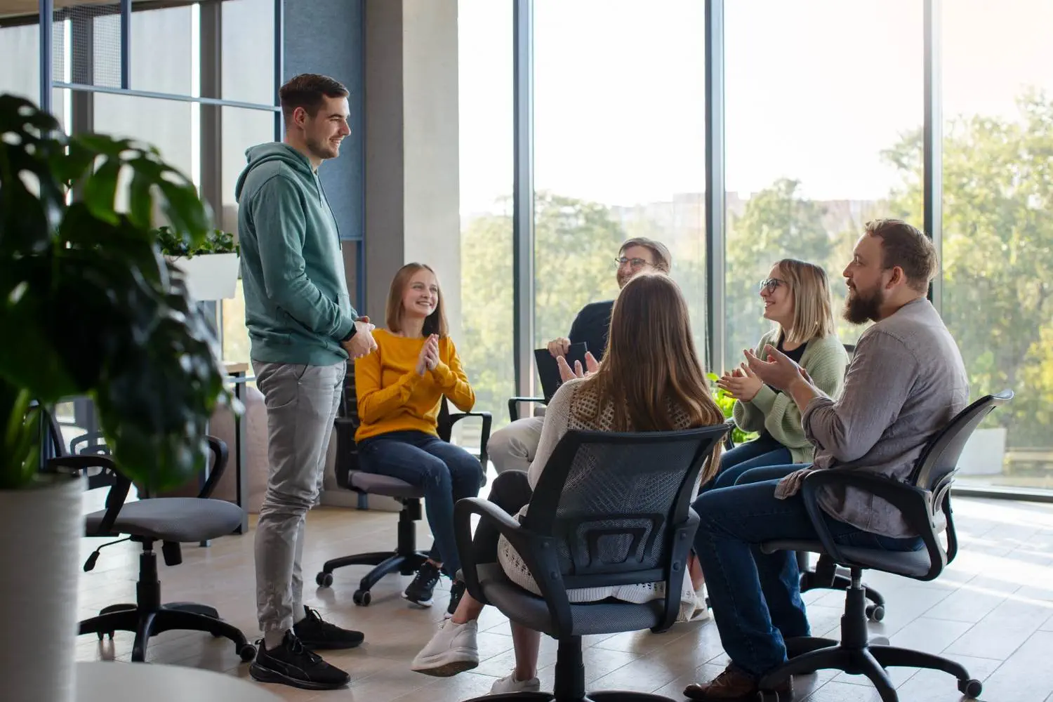 authentic group therapy meeting
